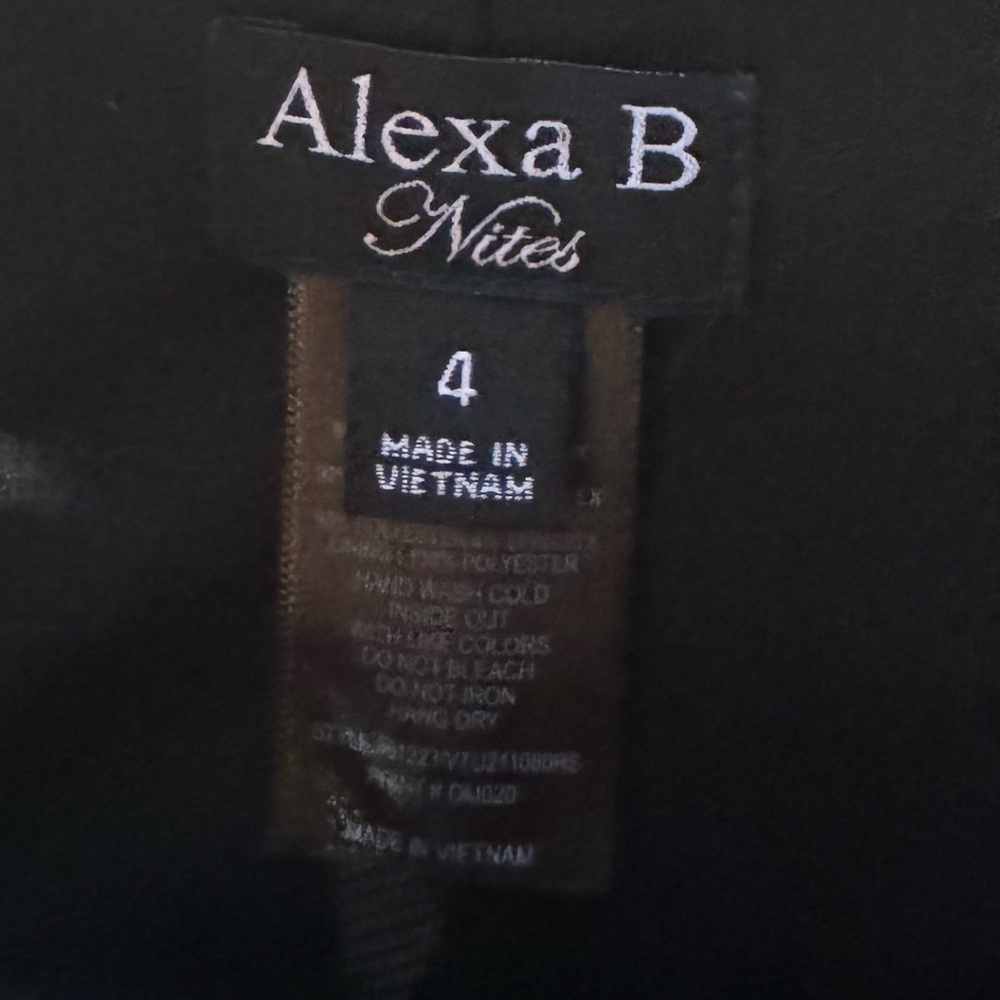 Alexa B Nites Sparkling Black Sequin Maxi Dress - Picture 7 of 7